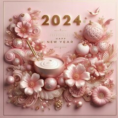 Happy new year 2024 celebration