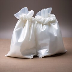 Fototapeta na wymiar Plastic bag pouch, generic blank product packaging mockup