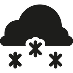 Weather Intense Snow Bold Icon