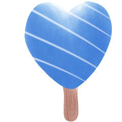 ice cream with heart