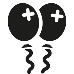 Wedding Ballons Bold Icon