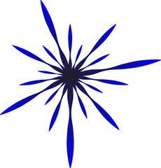 Fototapeta na wymiar Snowflake. blue snowflake icons collection isolated on white background.