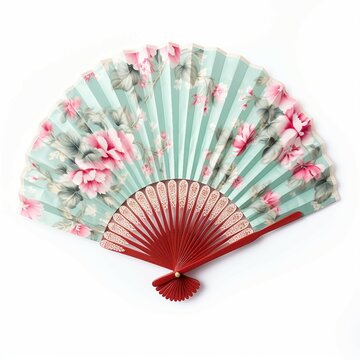 chinese fan isolated on white