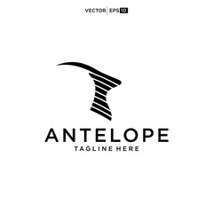 logo design with antelope head © nurvika
