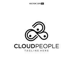 Cloud People Infinite Logo Design Inspiration