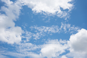 A summer day with blue sky