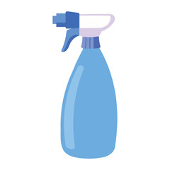cleaning products spary bottle isolated