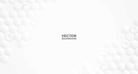 Abstract. Hexagon white background. theme product display podium.  Vector.