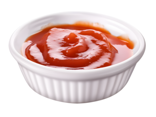 bowl of barbeque sauce isolated on transparent background - Design element PNG cutout