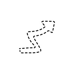  arrow sign hook curved arrow square spin rotate