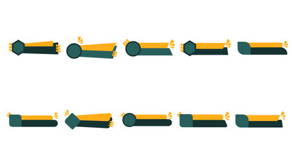 Set of Modern Lower Third Banner