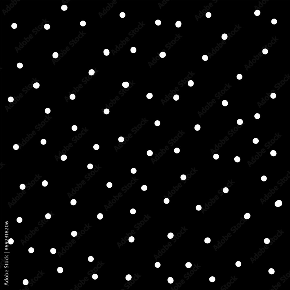 Poster abstract dotted seamless pattern. doodle snow or polka dot background. vector irregular texture with