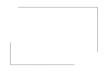 Simple Floral vertical Border or frame with a white Background