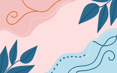 Floral background, Abstract. Good for fashion fabrics, postcards, email header, wallpaper, banner, events, covers, advertising, and more. Valentine's day, women's day, mother's day background.