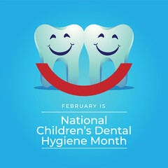 Flyers honoring the month of National Children's Dental Health Month or promoting associated events might include vector graphics describing the event. design of flyers, celebratory materials.