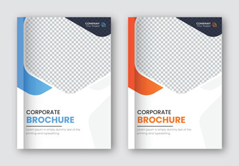 Corporate business brochure book cover Design Template. Company profile, Corporate annual
report Design template.