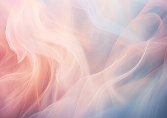 Obraz premium A romantic depiction of smoke, captured in soft pastel hues. The smoke appears delicate and