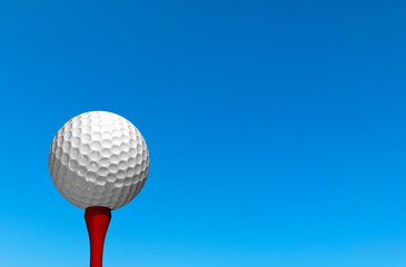 ゴルフボールとティー　3DCG