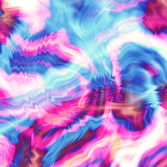 Abstract colorful wavy groovy psychedelic background