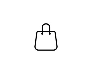 Handbag icon vector symbol design isolated illustration.