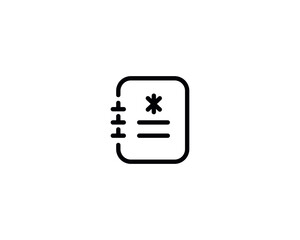 journal document icon vector symbol design isolated isolated