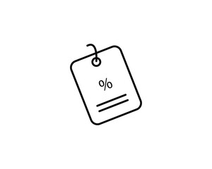 Label icon vector symbol design illustration.