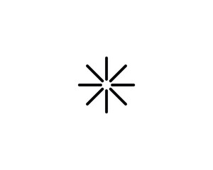 Loading icon vector symbol design illustration.