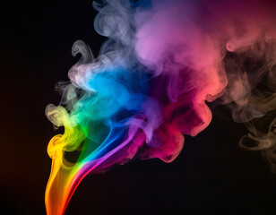 Obraz premium Smoke on dark background