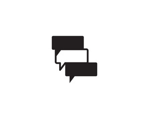 Bubble chat  icon vector symbol design illustration