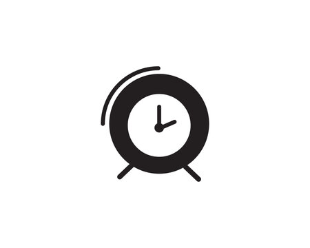 Watch clock icon vector symbol design illustration.
