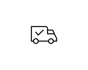 Transportation icon vector symbol design illustration.