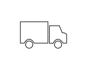Truck cargo transport delivery icon vector symbol design illustration