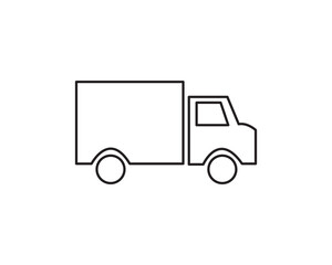 Truck cargo transport delivery icon vector symbol design illustration
