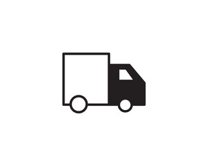 Truck cargo transport delivery icon vector symbol design illustration