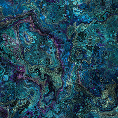 Abstract Marble texture. Fractal digital Art Background. High Resolution. Turquoise texture. Can be used for background or wallpaper