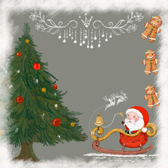 merry Christmas cards holidays season