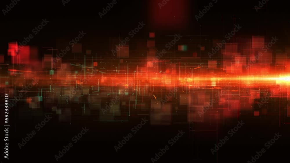 Poster digital matrix with geometric shape, technology network connection, digital cyberspace technology ab