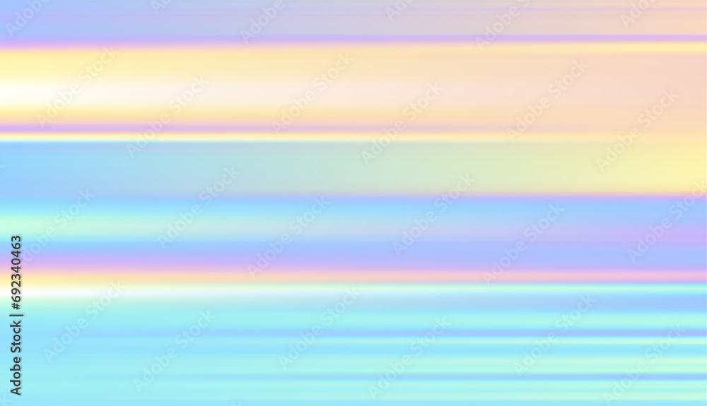 Poster Abstract defocused horizontal background with horizontal smooth blurred lines. Vector texture
