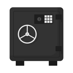 Flat illustration of safe money storage 