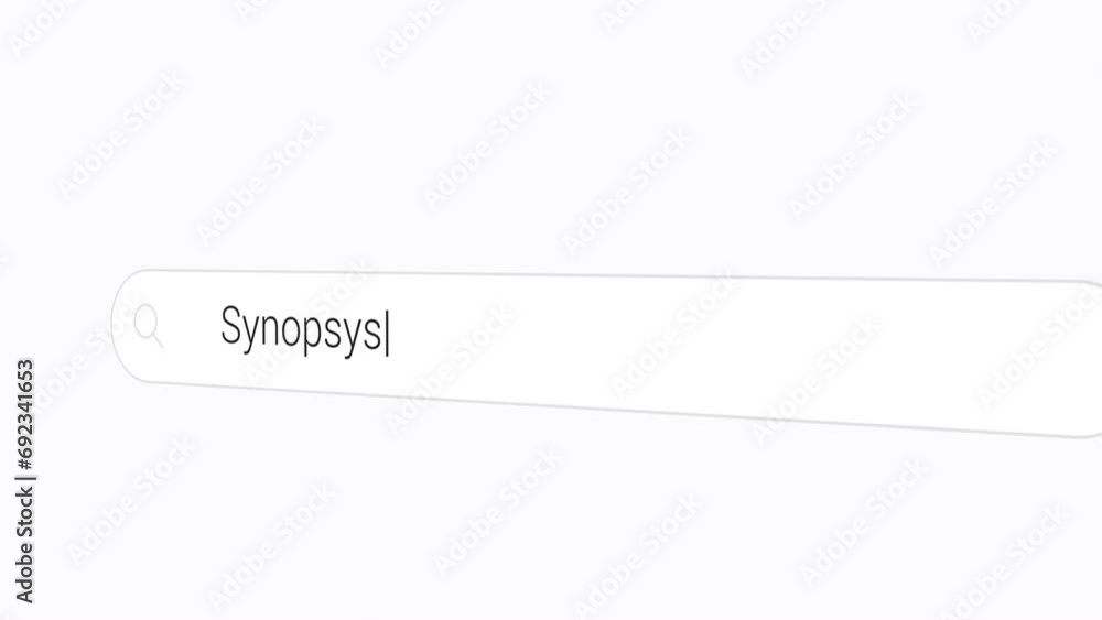 Poster typing synopsys on the search engine
