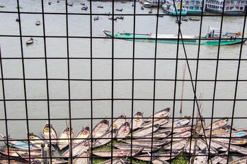 Obraz premium Daily lifestyle of riverbank people of Bangladesh.