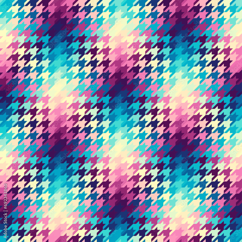 Poster Diagonal plaid pattern. Moire overlapping effect. Vector seamless image.