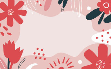Floral background, Abstract. Good for fashion fabrics, postcards, email header, wallpaper, banner, events, covers, advertising, and more. Valentine's day, women's day, mother's day background.