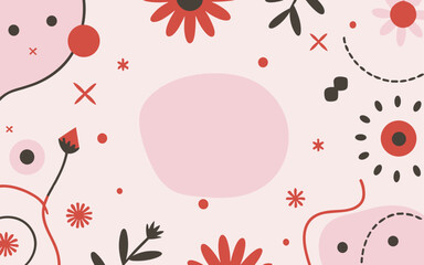 Floral background, Abstract. Good for fashion fabrics, postcards, email header, wallpaper, banner, events, covers, advertising, and more. Valentine's day, women's day, mother's day background.