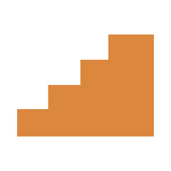 Stair boho style flat illustration