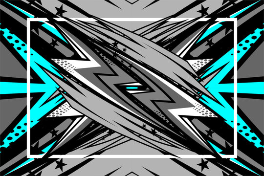 vector abstract racing background design with a unique line pattern and a combination of grayscale and bright colors