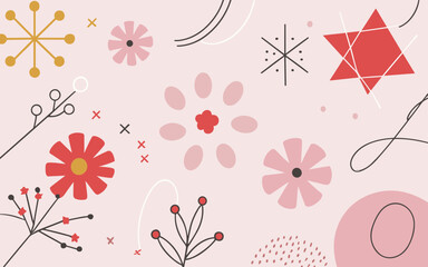 Floral background, Abstract. Good for fashion fabrics, postcards, email header, wallpaper, banner, events, covers, advertising, and more. Valentine's day, women's day, mother's day background.