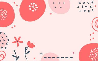 Floral background, Abstract. Good for fashion fabrics, postcards, email header, wallpaper, banner, events, covers, advertising, and more. Valentine's day, women's day, mother's day background.