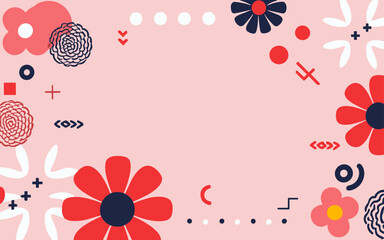 Floral background, Abstract. Good for fashion fabrics, postcards, email header, wallpaper, banner, events, covers, advertising, and more. Valentine's day, women's day, mother's day background.