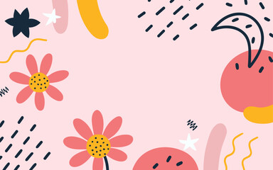 Floral background, Abstract. Good for fashion fabrics, postcards, email header, wallpaper, banner, events, covers, advertising, and more. Valentine's day, women's day, mother's day background.